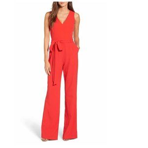 Vince Camuto Tie Front Wide Leg Jumpsuit